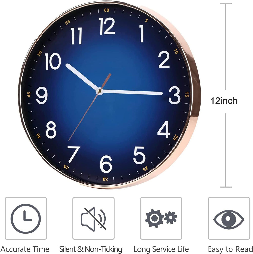 Battery Operated Modern Blue Wall Decor — 12" - View 3
