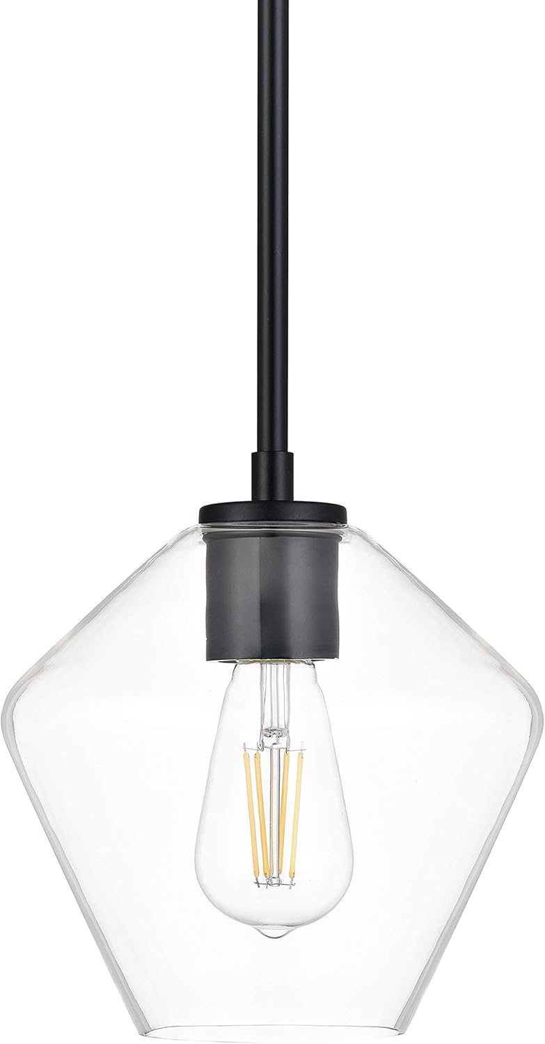 Farmhouse Black Pendant Light — Black