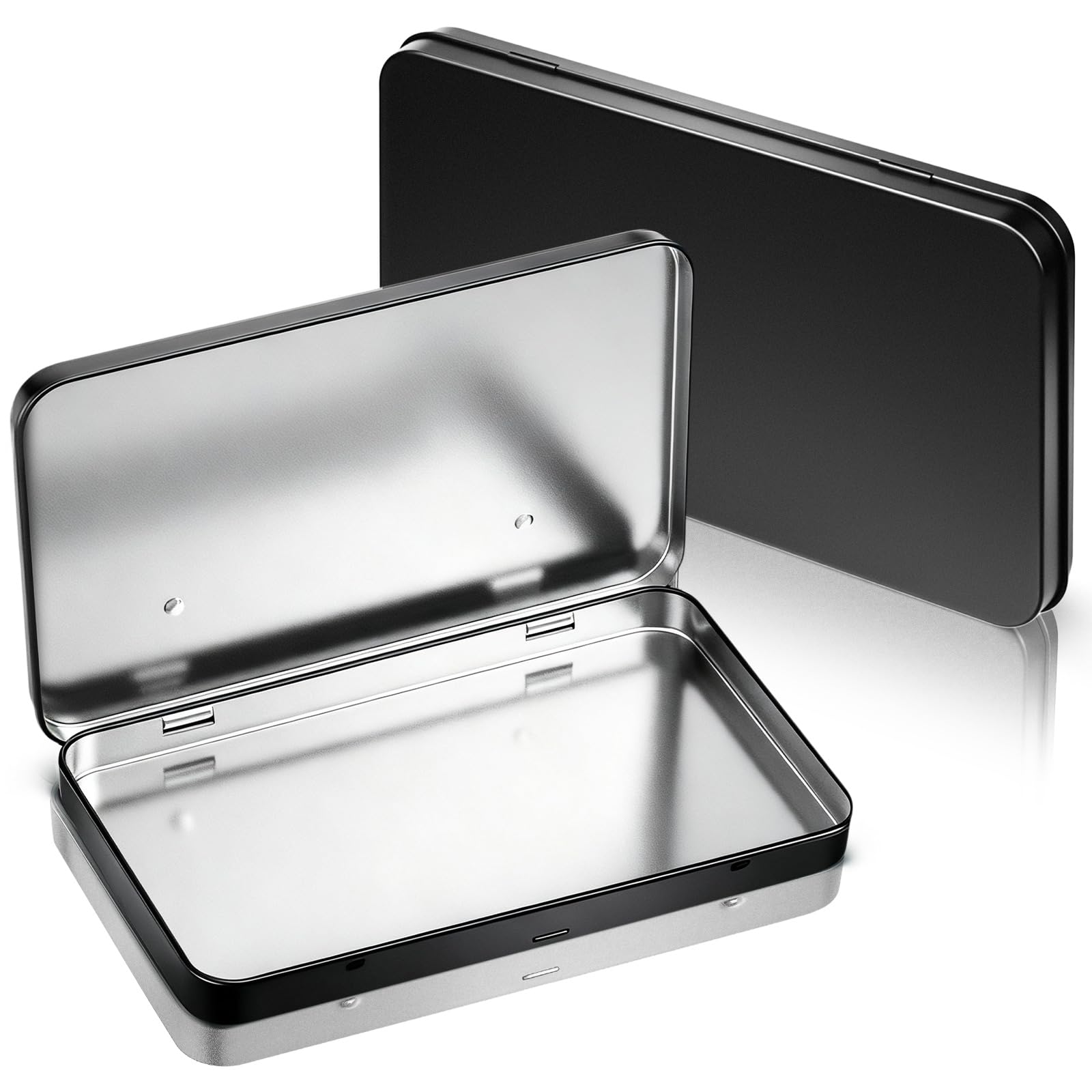 Rectangular Black Storage Basket — 0.6"