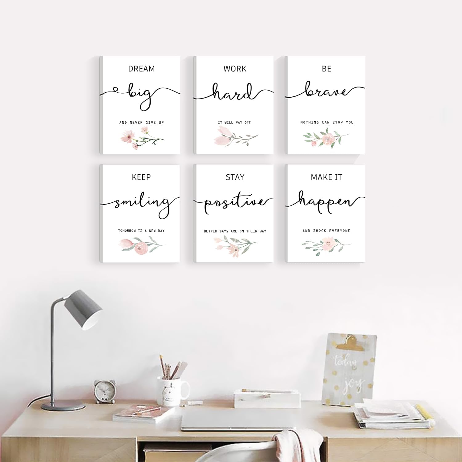 Framed Black Canvas Wall Art — 8" - View 7