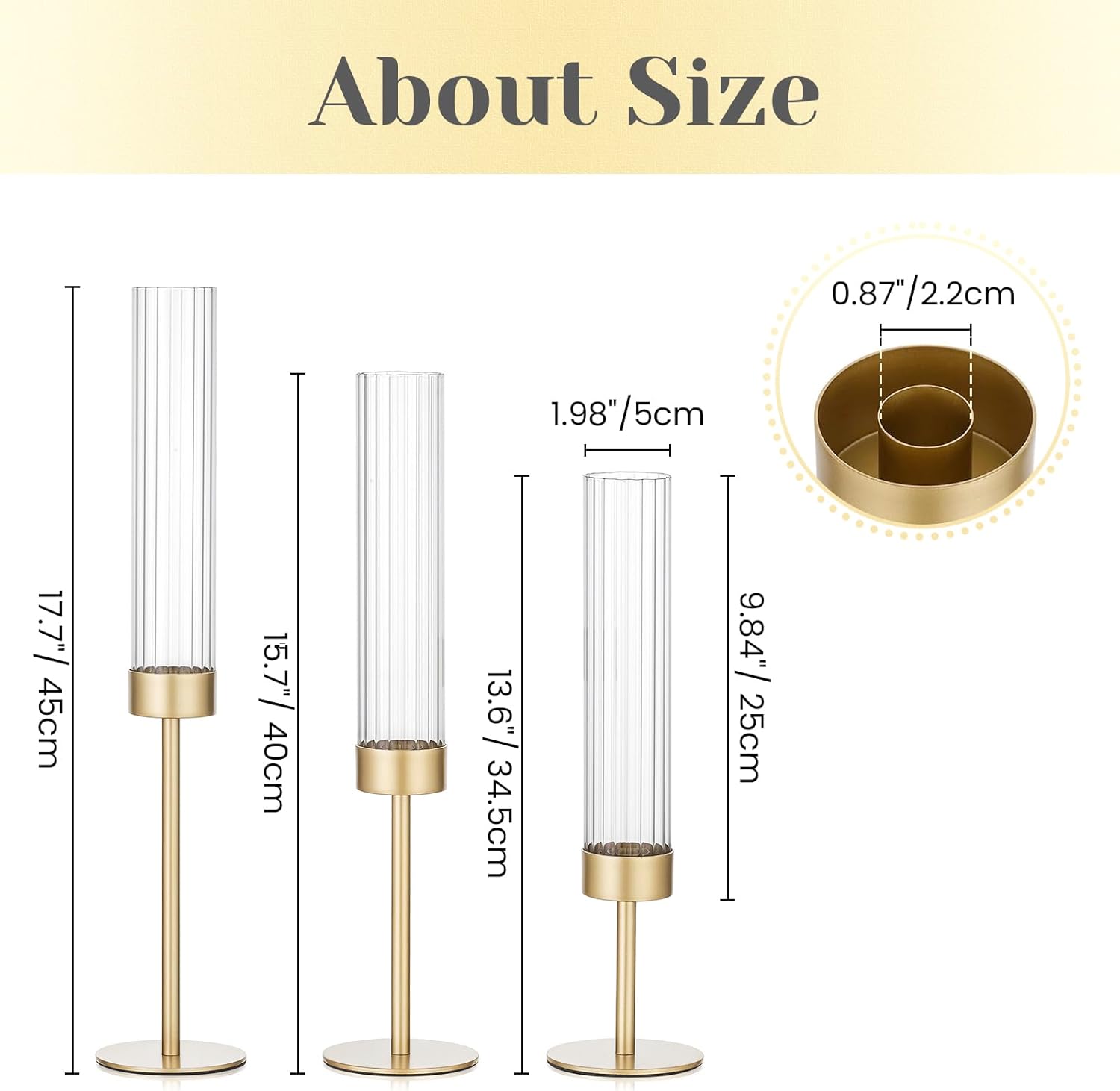 Luxe Black Candle — Set of 3 - View 5
