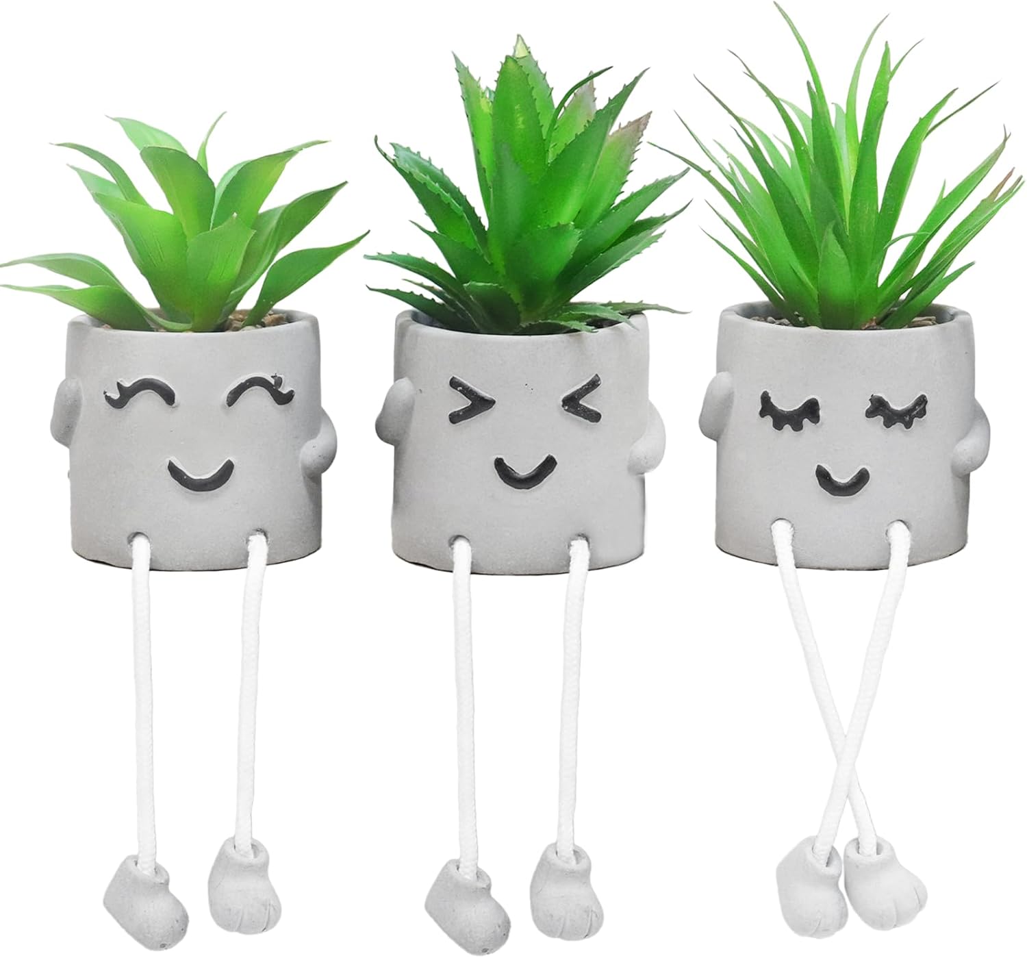 Grey Faux Plant — Gray-3