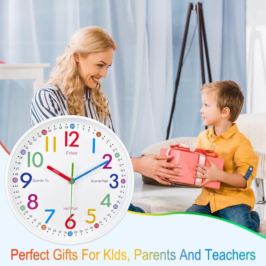 Battery Operated Wall Clock — 8" - View 4