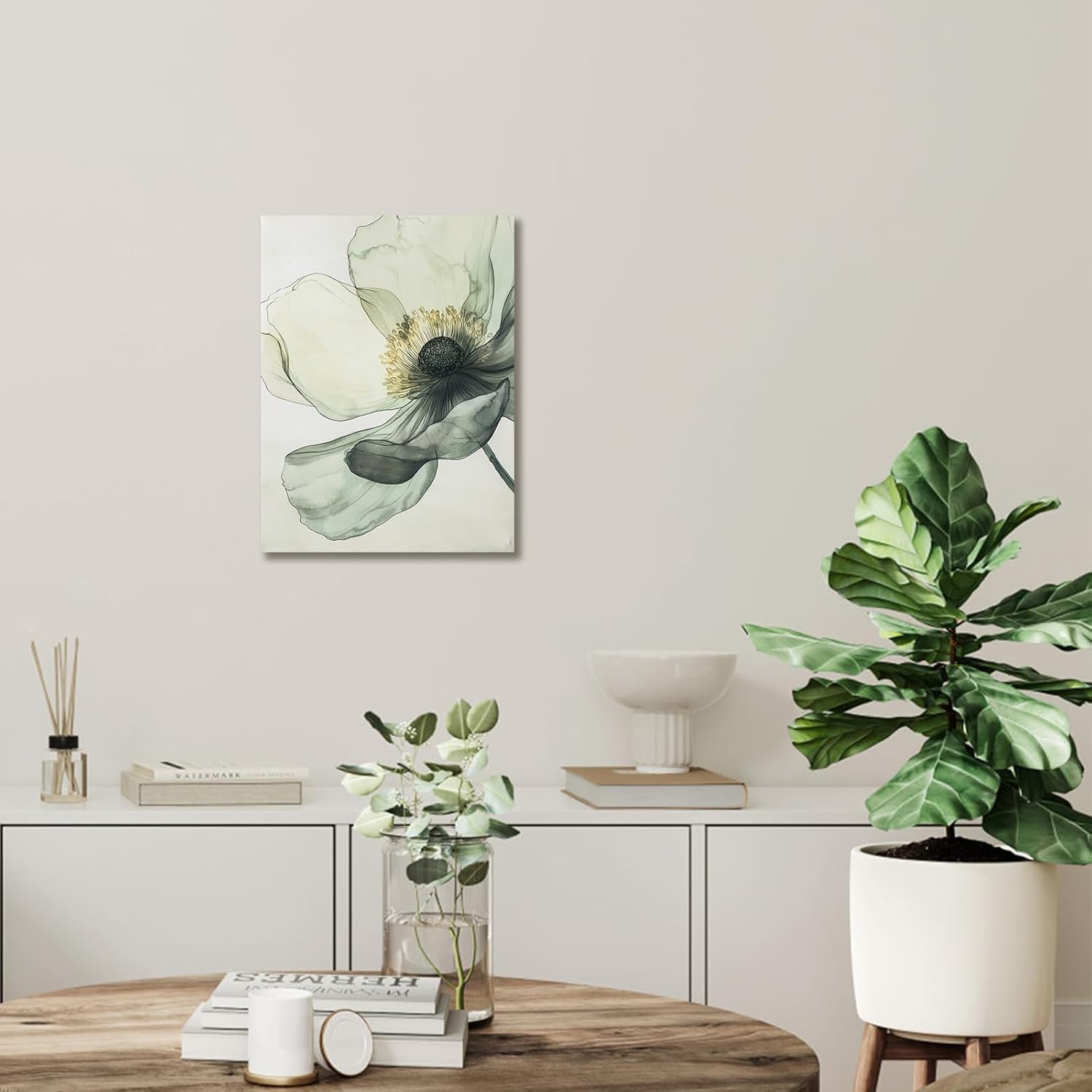 Boho Brown Canvas Wall Art — 12" - View 3