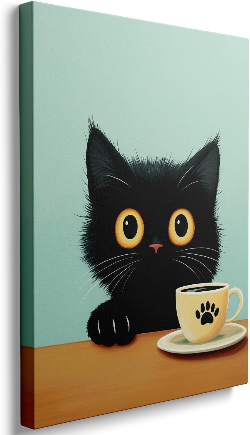 Framed Brown Canvas Wall Art — 16" — 16"L x 12"W