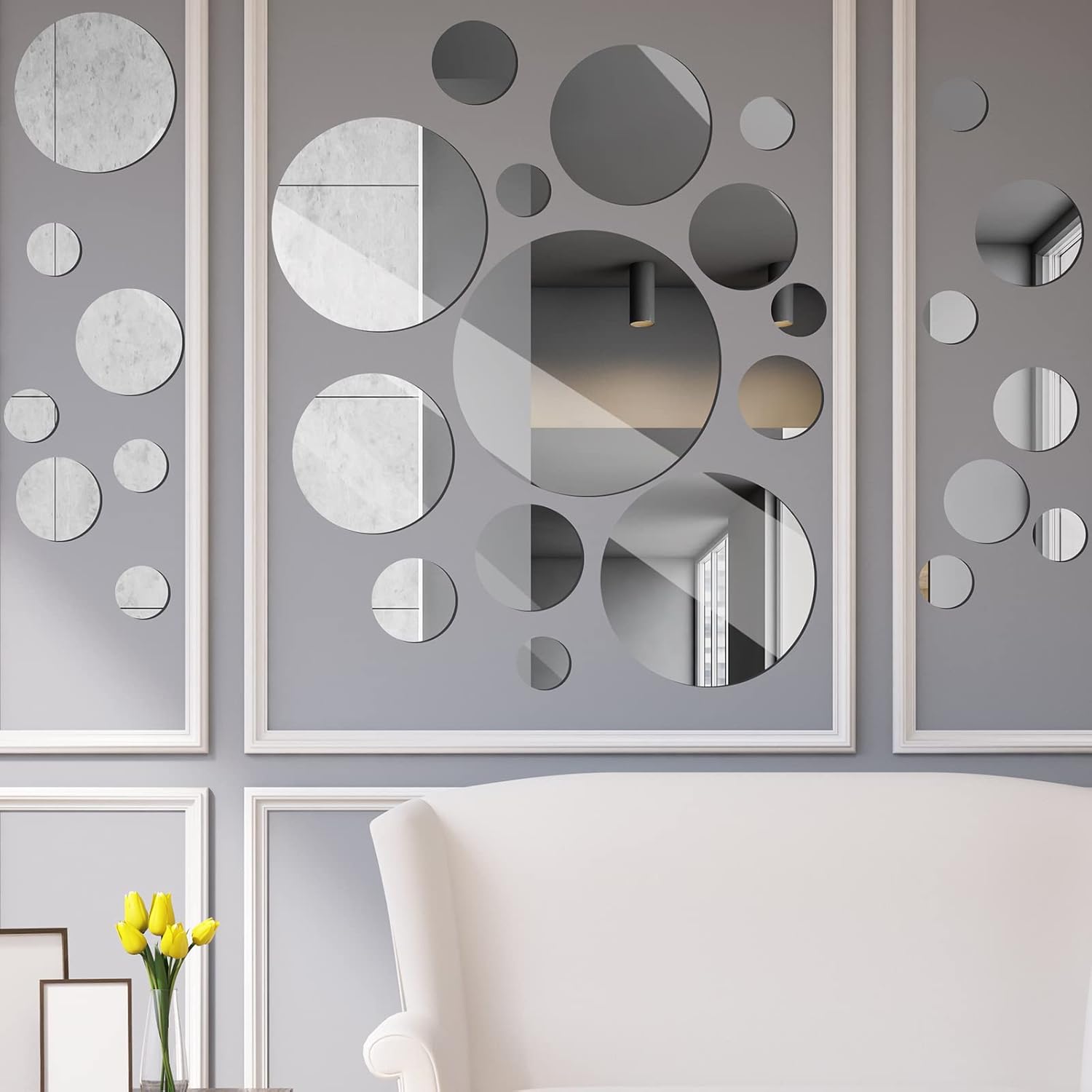 Glass Round Mirror — 10" - View 5