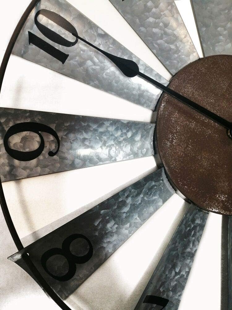 Farmhouse Metal Wall Clock — 24" - View 6