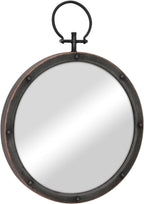 Round Farmhouse Metal Mirror — 21.1" - View 2