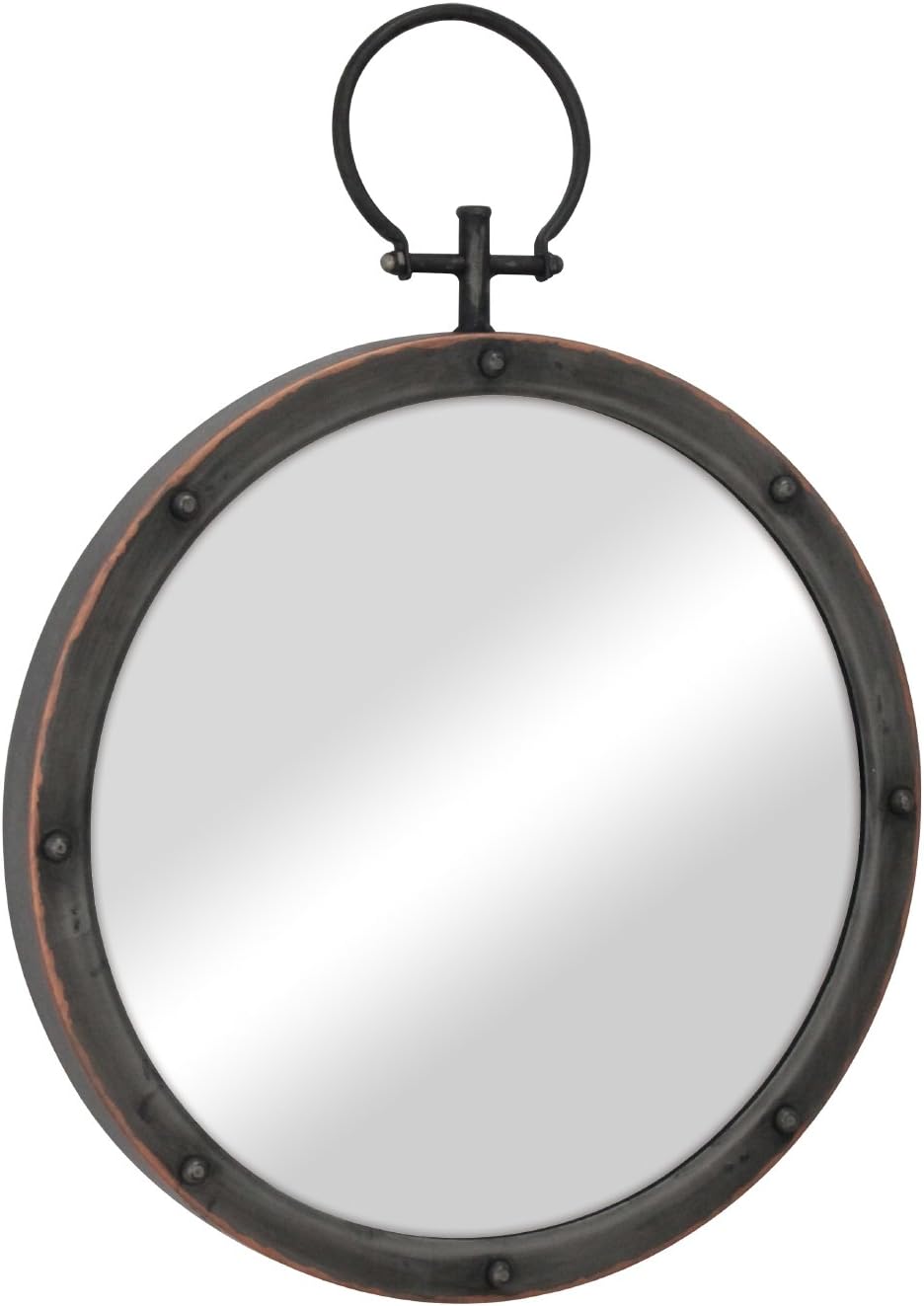 Round Farmhouse Metal Mirror — 21.1" - View 2