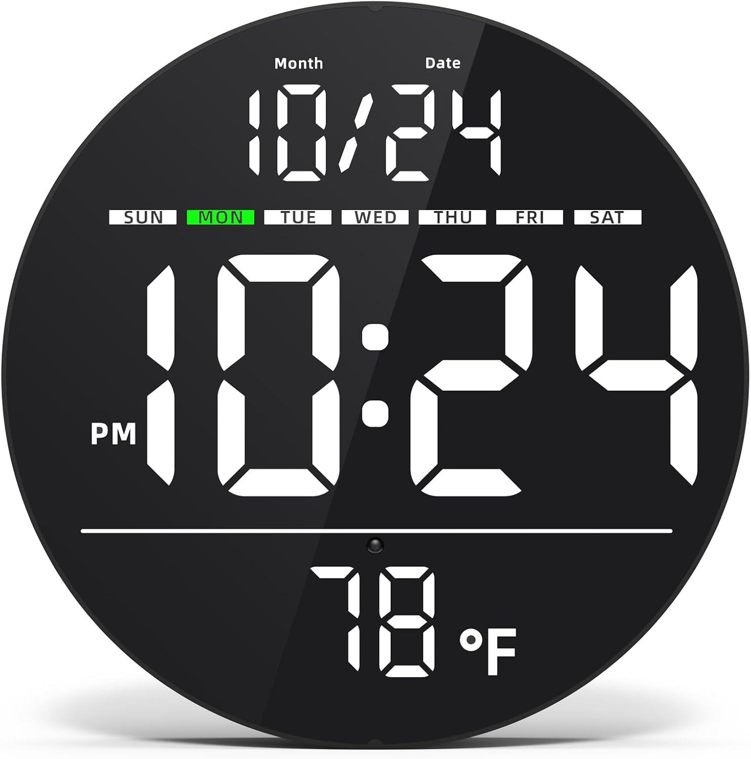Farmhouse Blue Wall Clock — White