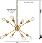 Adjustable Luxe Black Chandelier - View 3