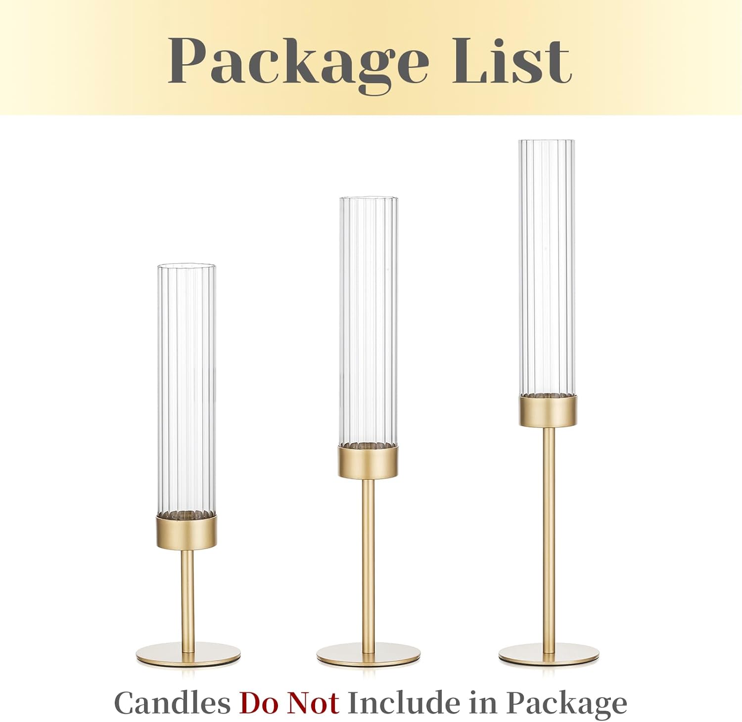 Luxe Black Candle — Set of 3 - View 7
