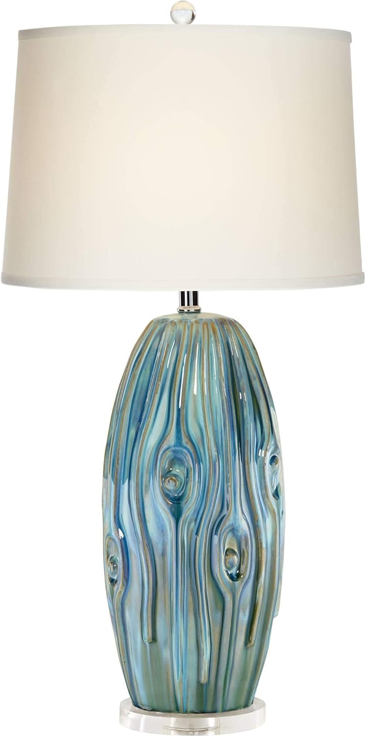 Oval Modern Ceramic Table Lamp — 31" - View 2