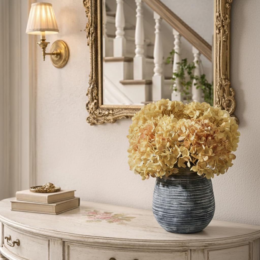 Farmhouse Beige Flower Vase — 3" - View 8
