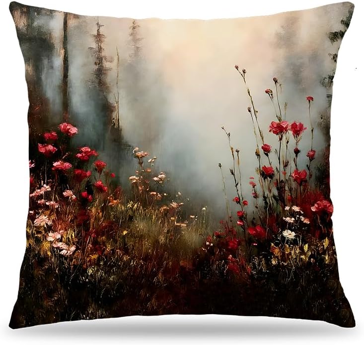 Boho Fabric Throw Pillow Cover — 18x18 — Multicolour-52