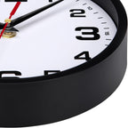 Battery Operated Modern Black Wall Clock — 8" - View 4