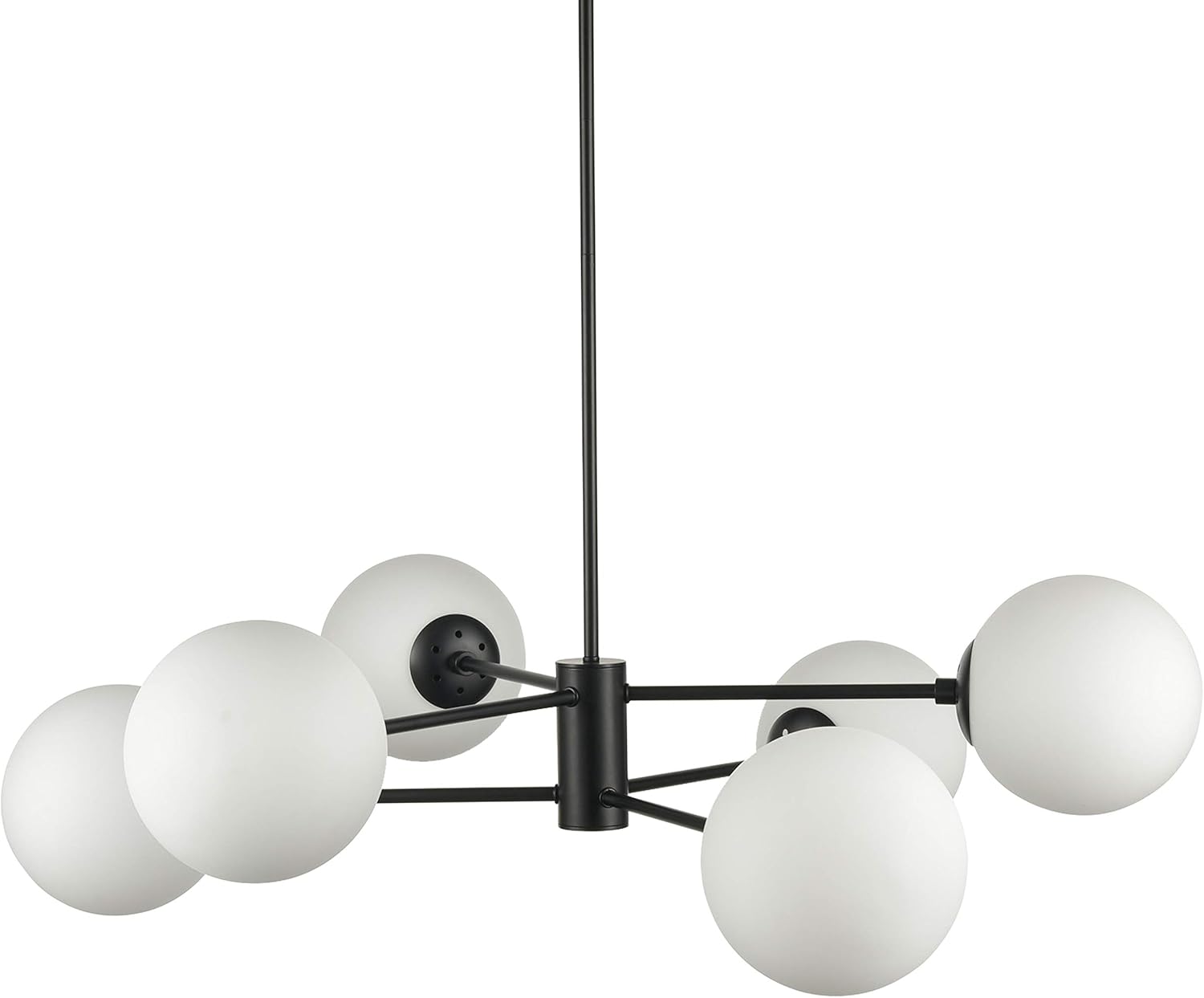 Luxe Black Chandelier — Black