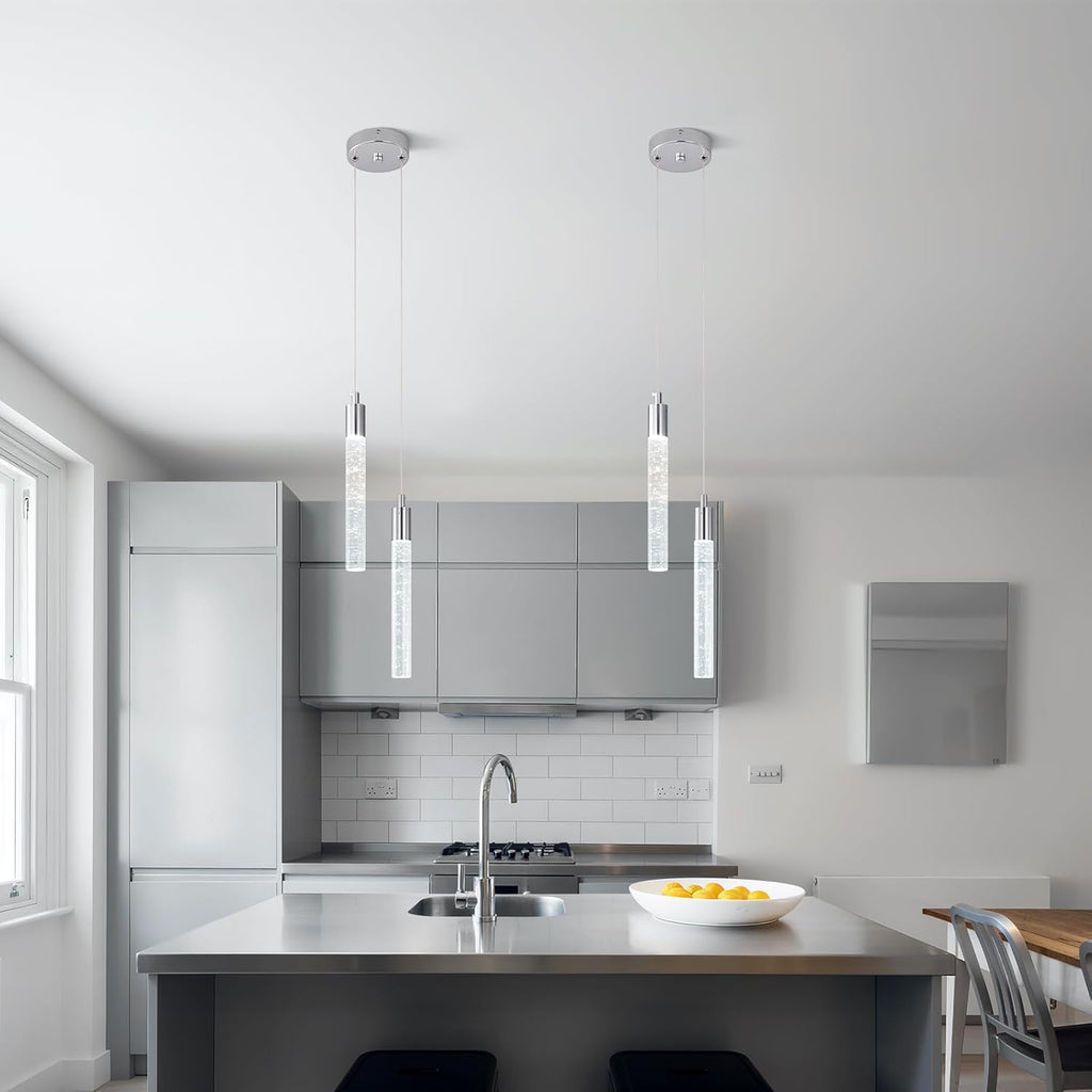 Dimmable Luxe Black Pendant Light — 2-Light - View 3