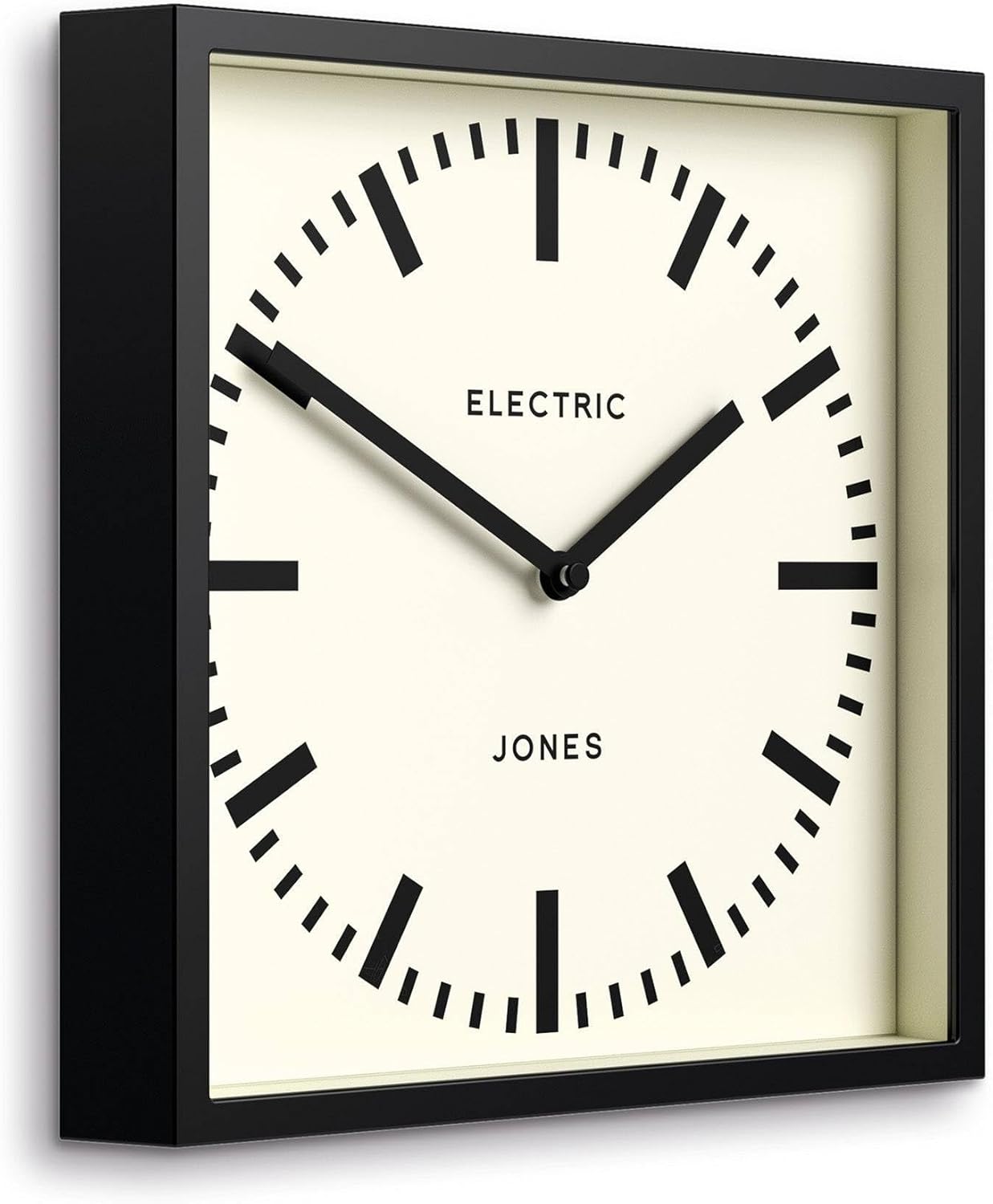 Black Wall Clock — 10" - View 2