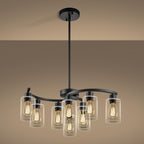 Farmhouse Black Chandelier — 9-Light — 29.5n/9-Light