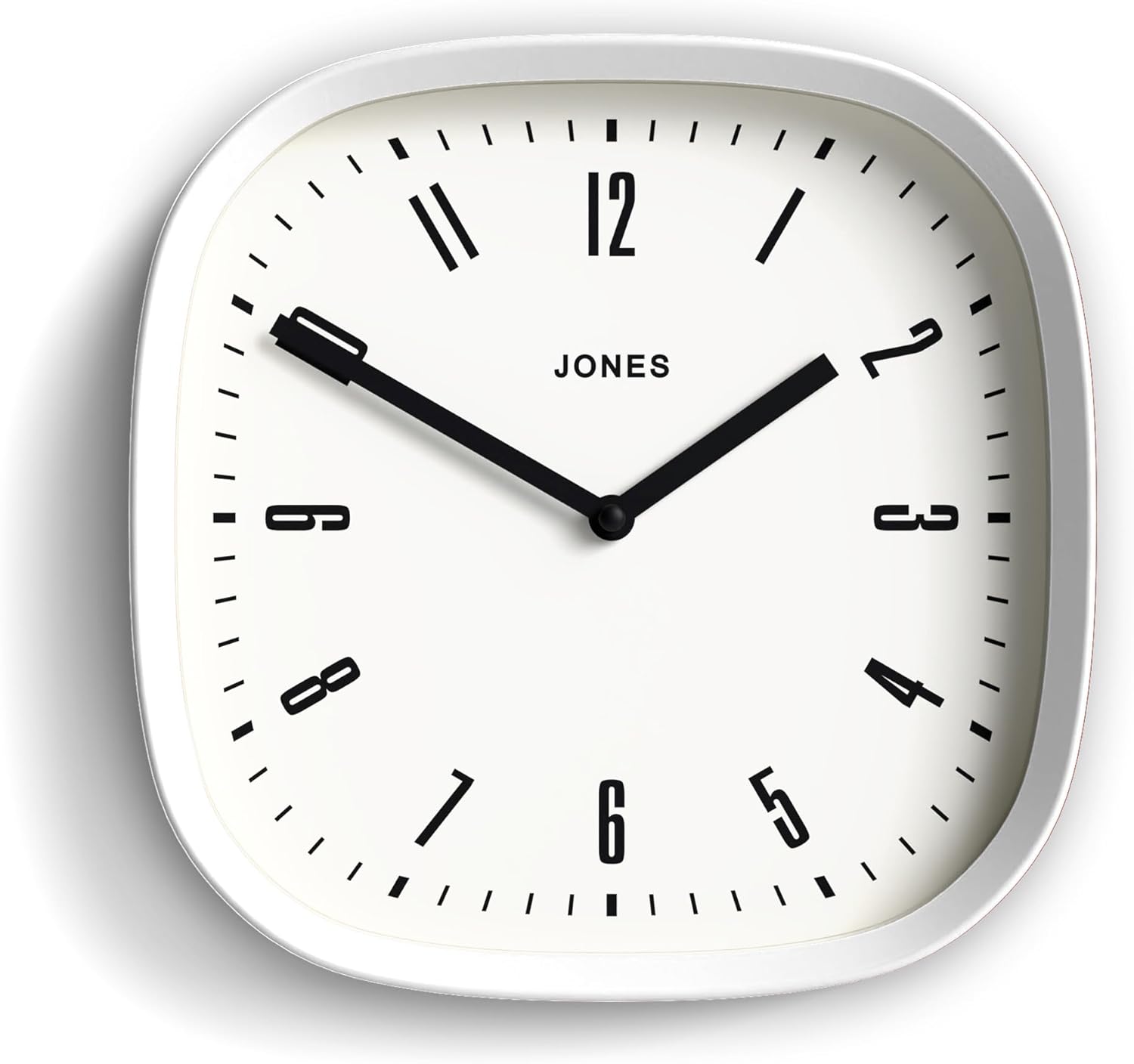 Mid-Century Black Wall Clock — 10" — 25 x 25 x 5cm