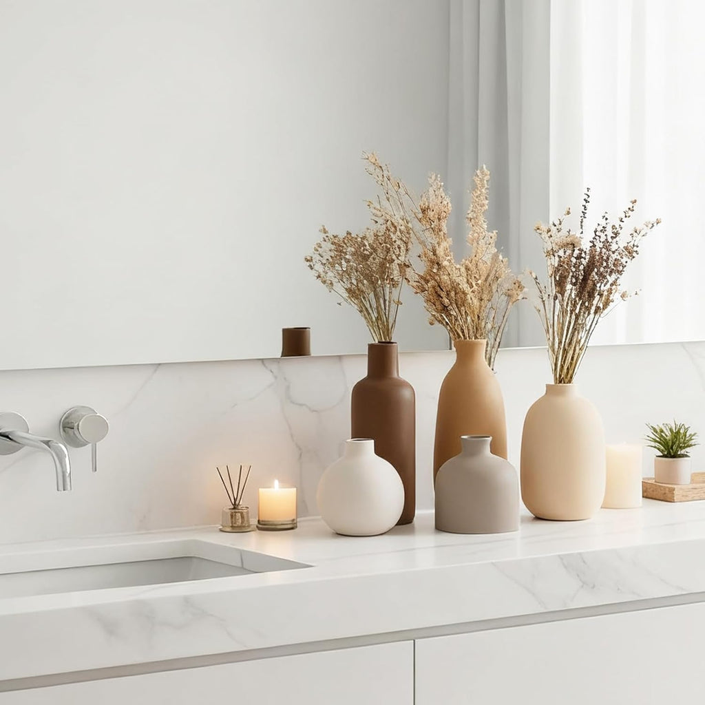 Farmhouse Beige Decorative Vase — Set of 5 - View 6