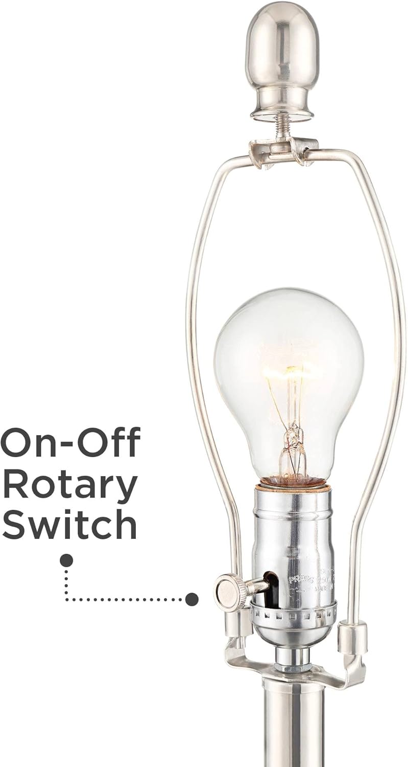USB Charging Modern Black Table Lamp — 25.5" - View 5