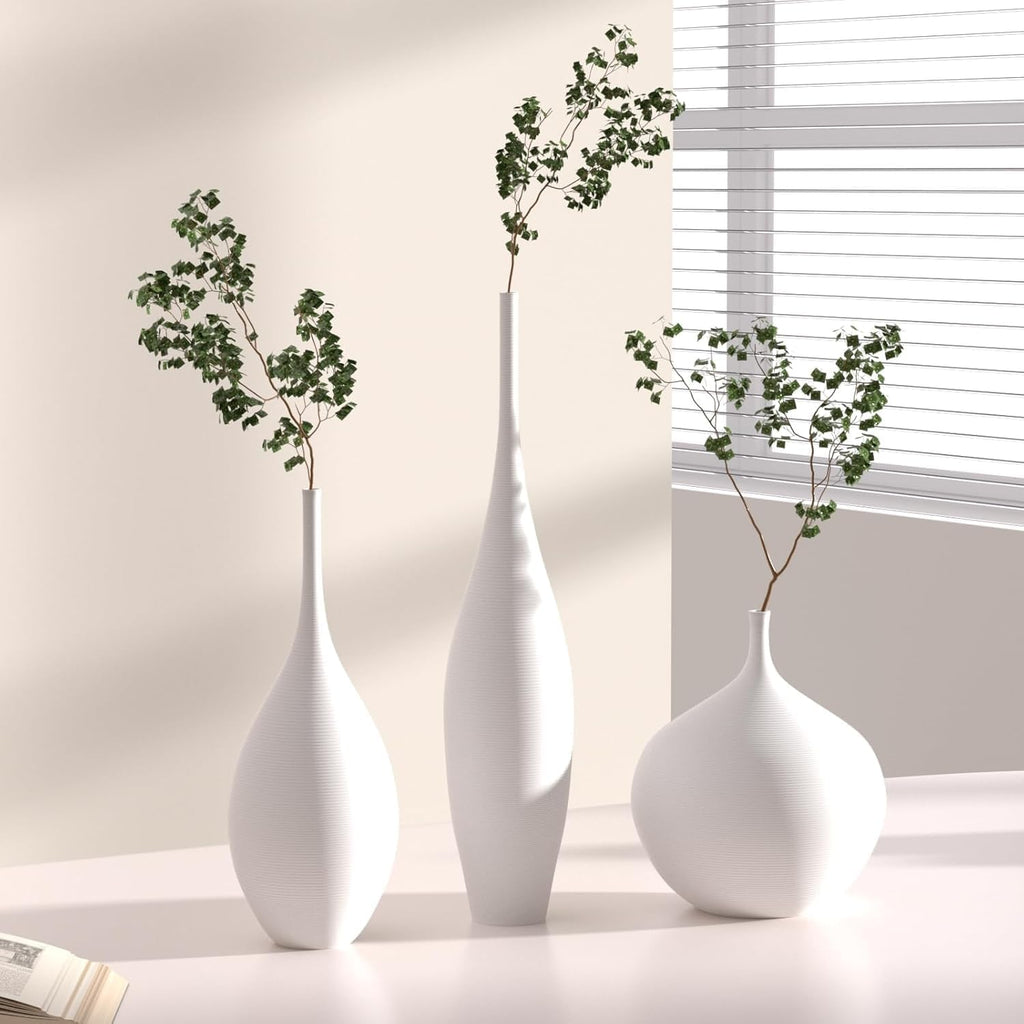 Boho Black Flower Vase — Set of 3 - View 4