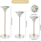 Luxe Glass Pillar Candle — Set of 3 - View 3