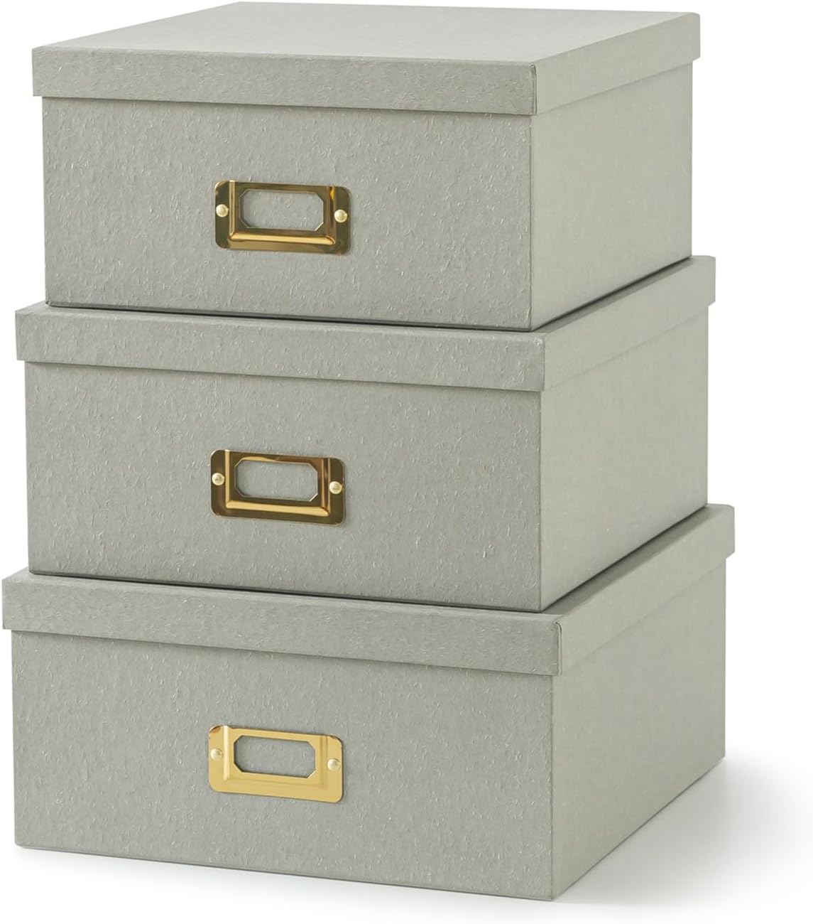 Luxe Green Home Decor — Set of 3 — Gray