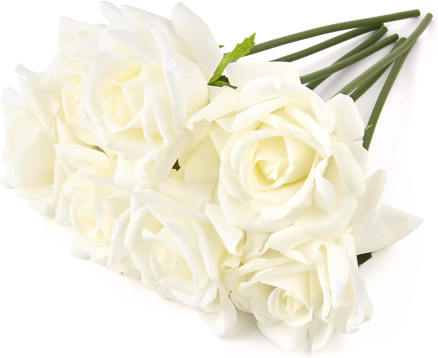 Blue Artificial Plant — 17.71" — White-30cm