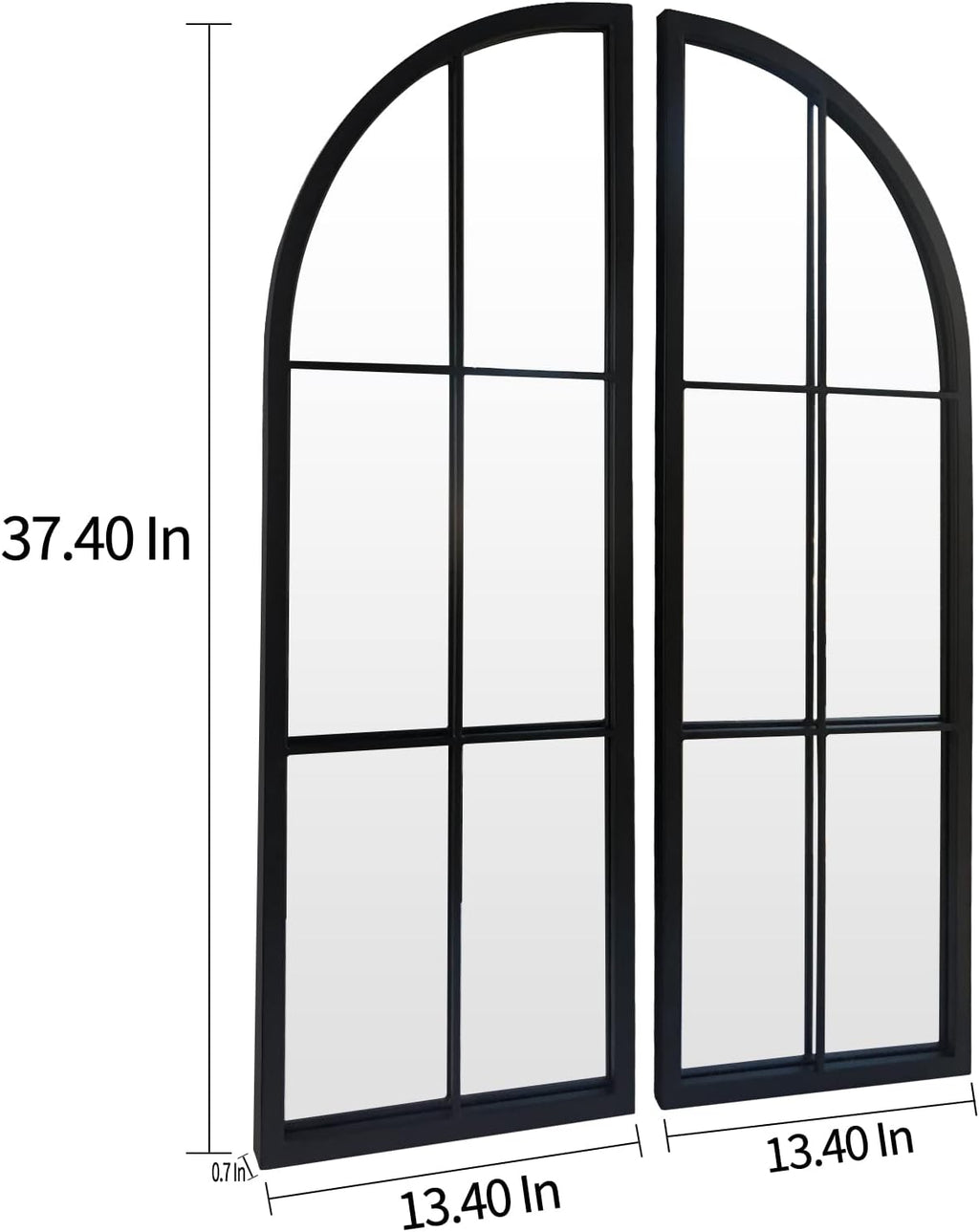Farmhouse Black Mirror — 38" - View 2