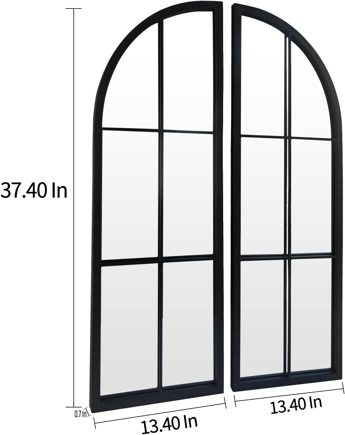 Farmhouse Black Mirror — 38" - View 2