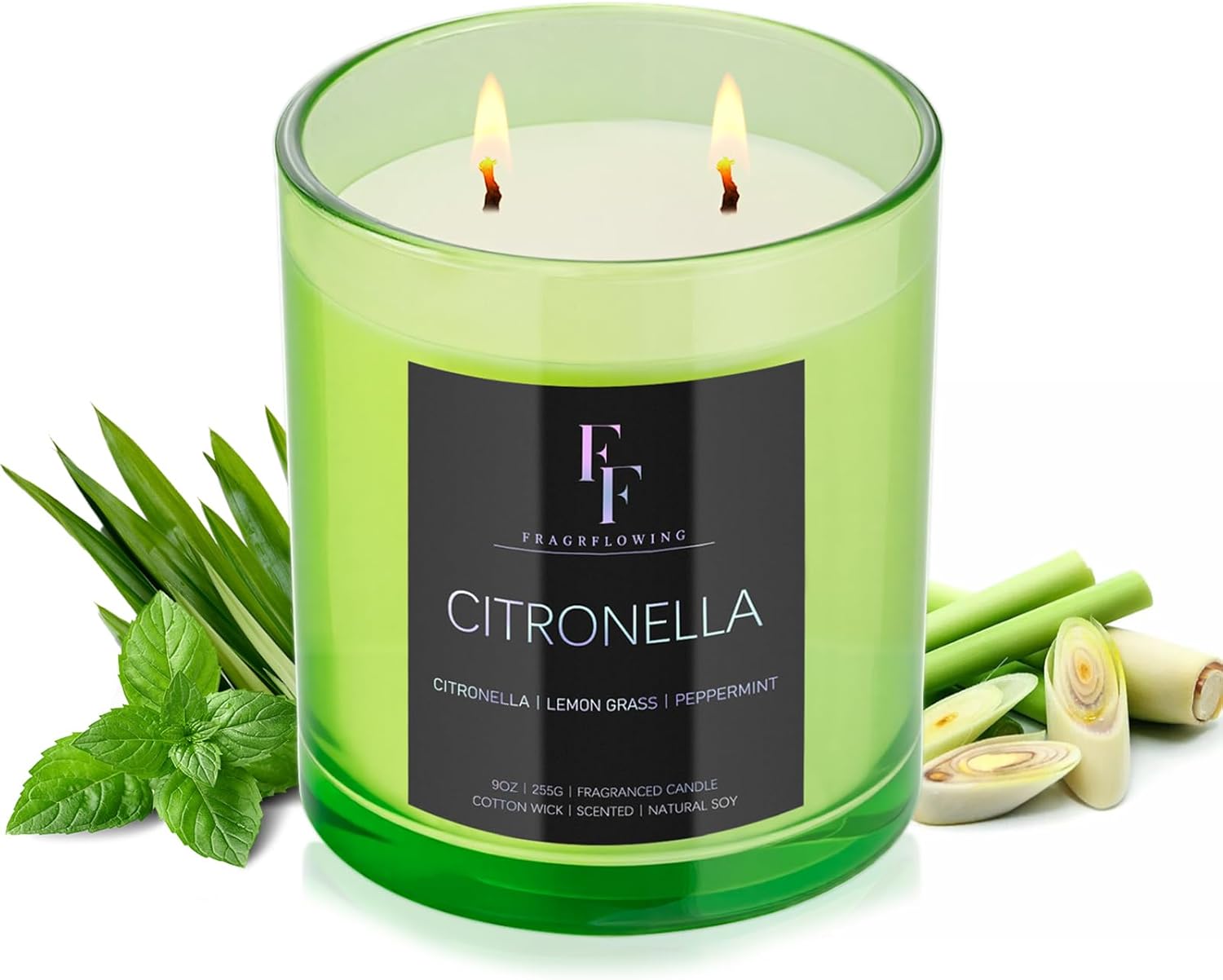 Soy Wax Scented Candle — Citronella