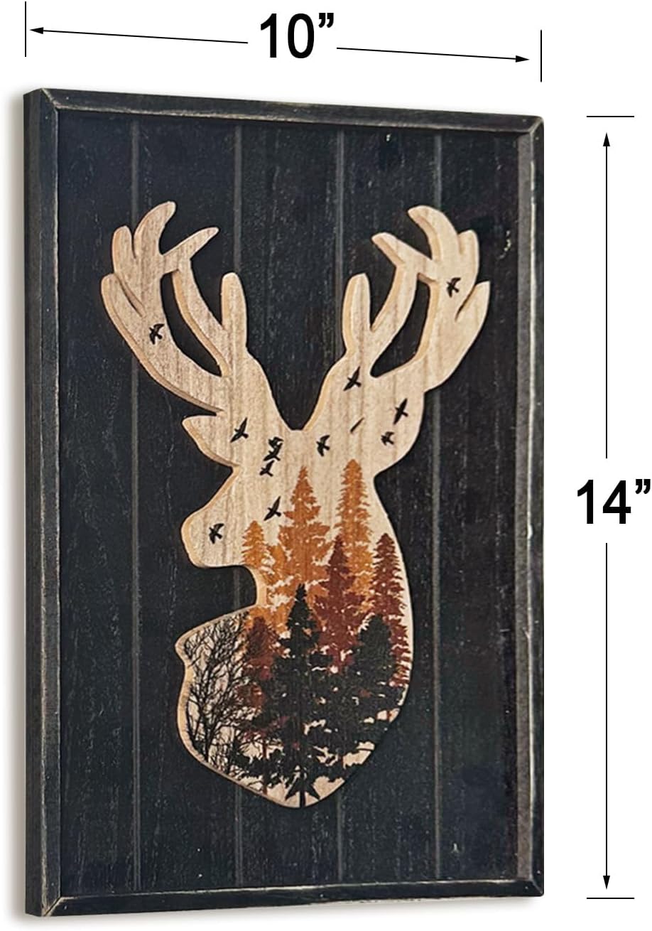 Framed Wood Wall Decor — 14" - View 6