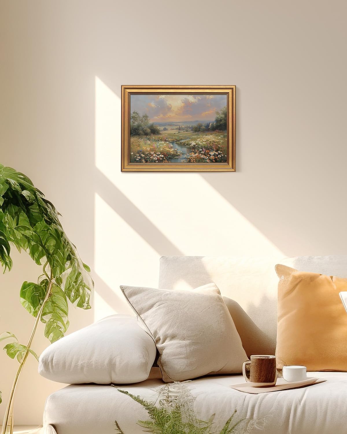 Framed Luxe Brown Canvas Wall Art — 16" - View 2