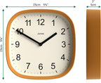 Mid-Century Black Wall Clock — 10" - View 4