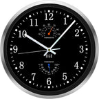 Battery Operated Black Wall Clock — 14"
