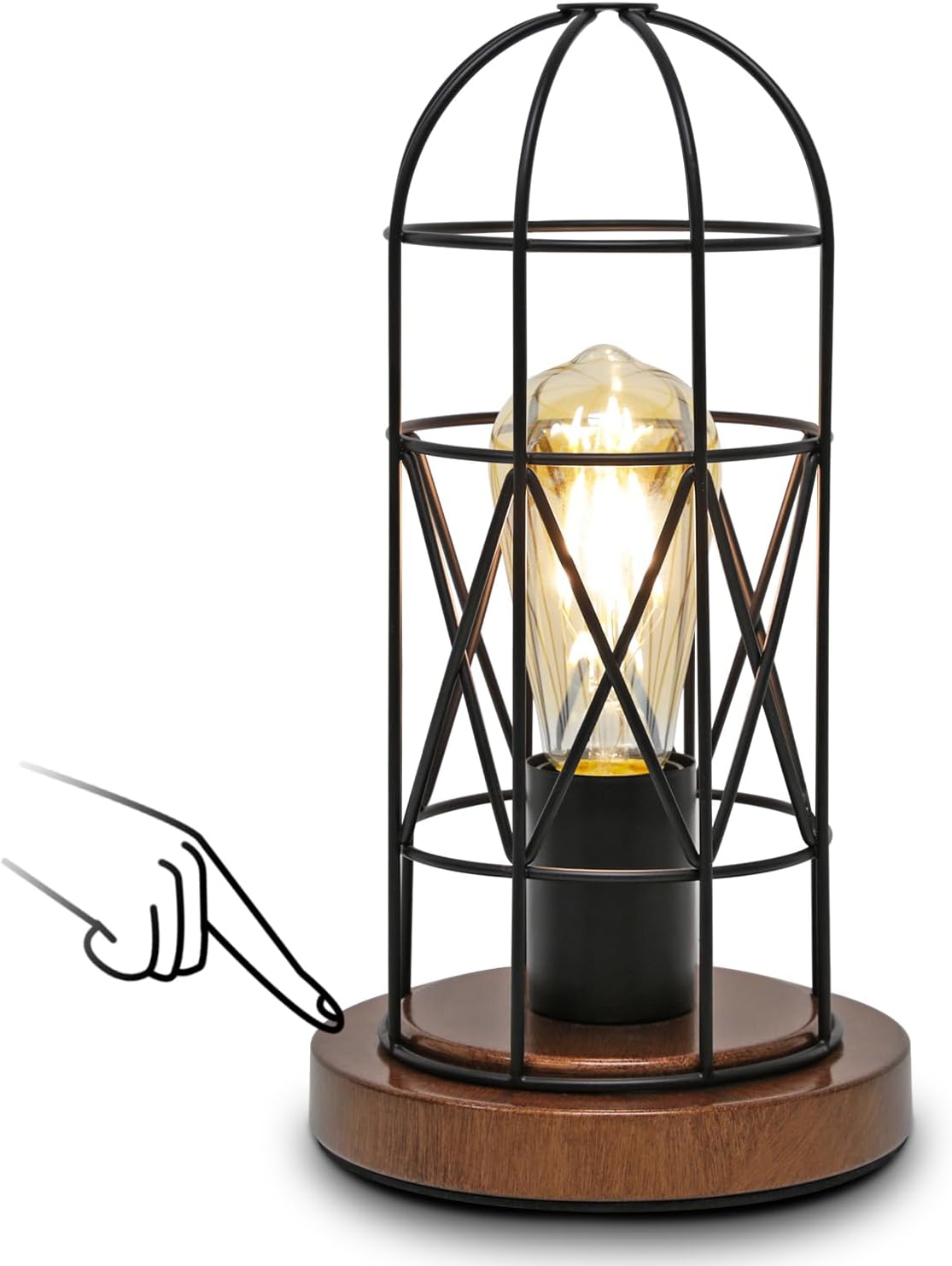 Dimmable Black Bedside Lamp - View 8