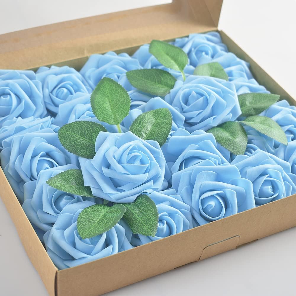 Blue Artificial Flowers - View 3