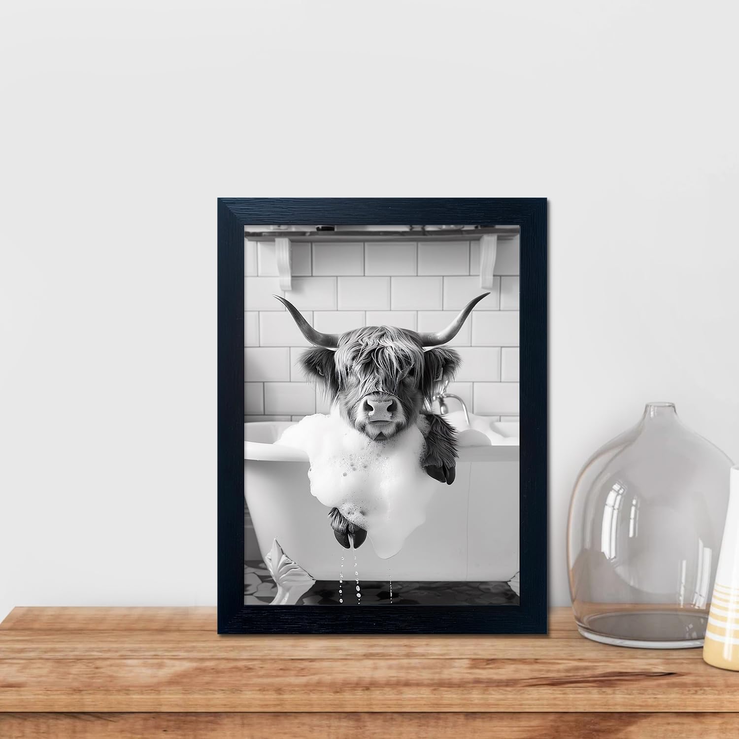Framed Farmhouse Fabric Wall Decor — 10" - View 7
