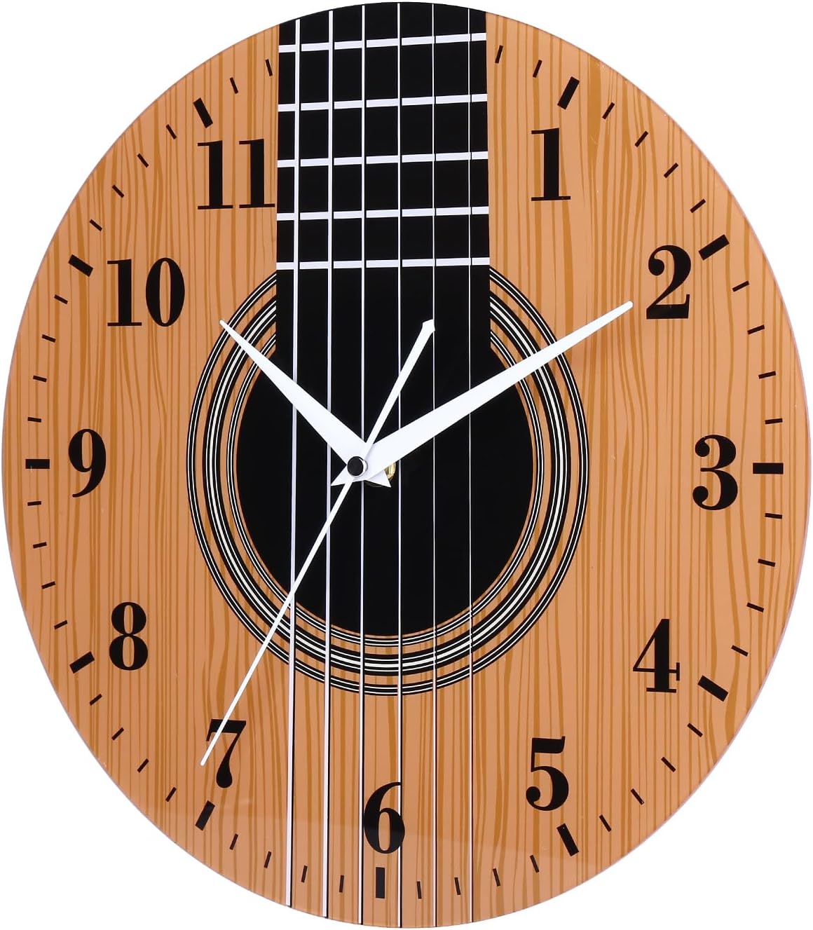 Battery Operated Wood Wall Clock — 12" - View 3