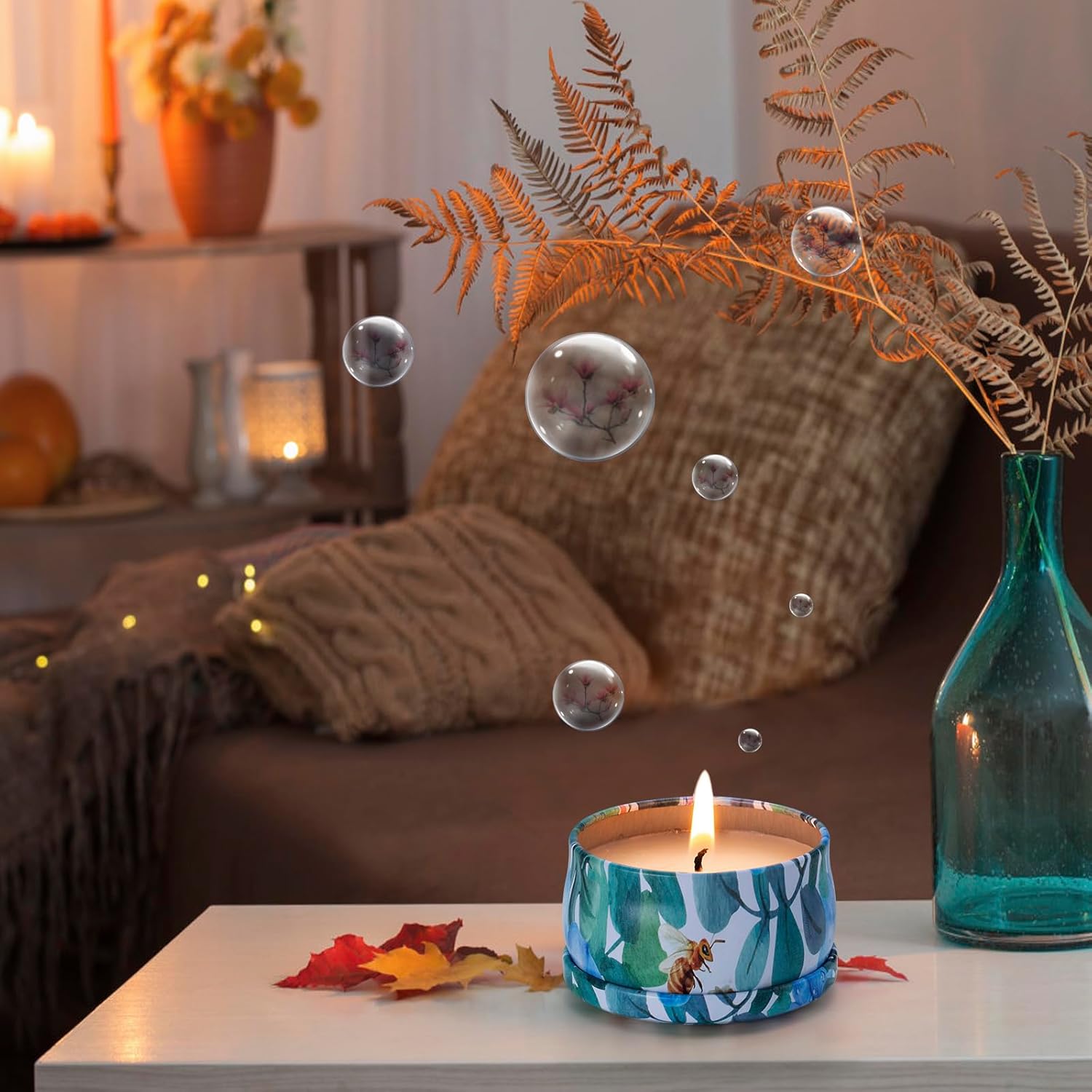 Soy Pink Scented Candle - View 4