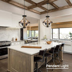 Vintage Farmhouse Metal Chandelier — 4-Light - View 6