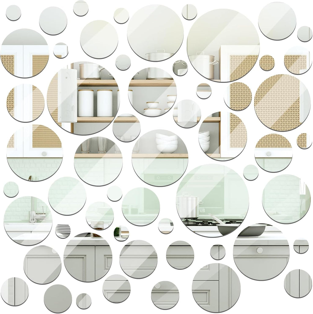 Round Glass Wall Mirror — 6" — 56