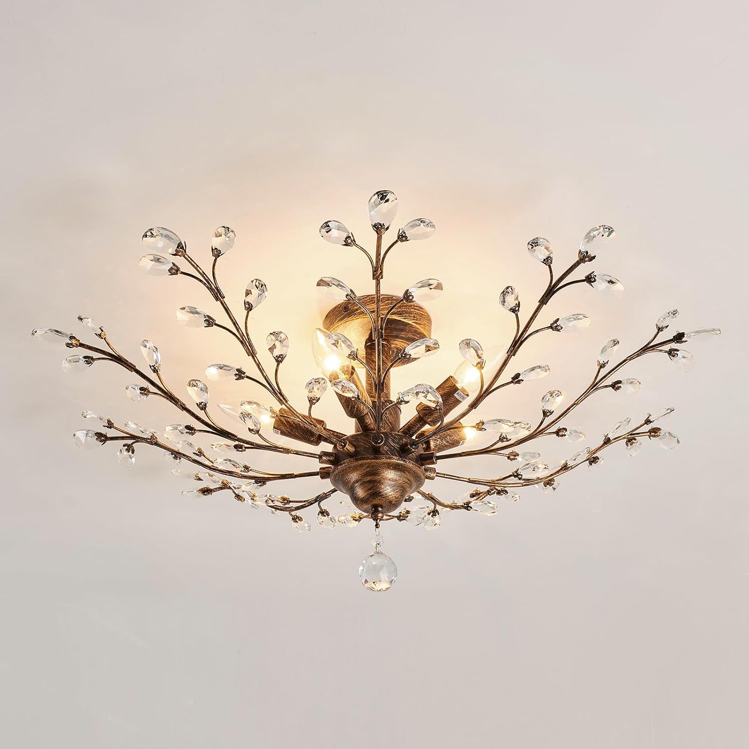 Vintage Luxe Black Chandelier — Bronze