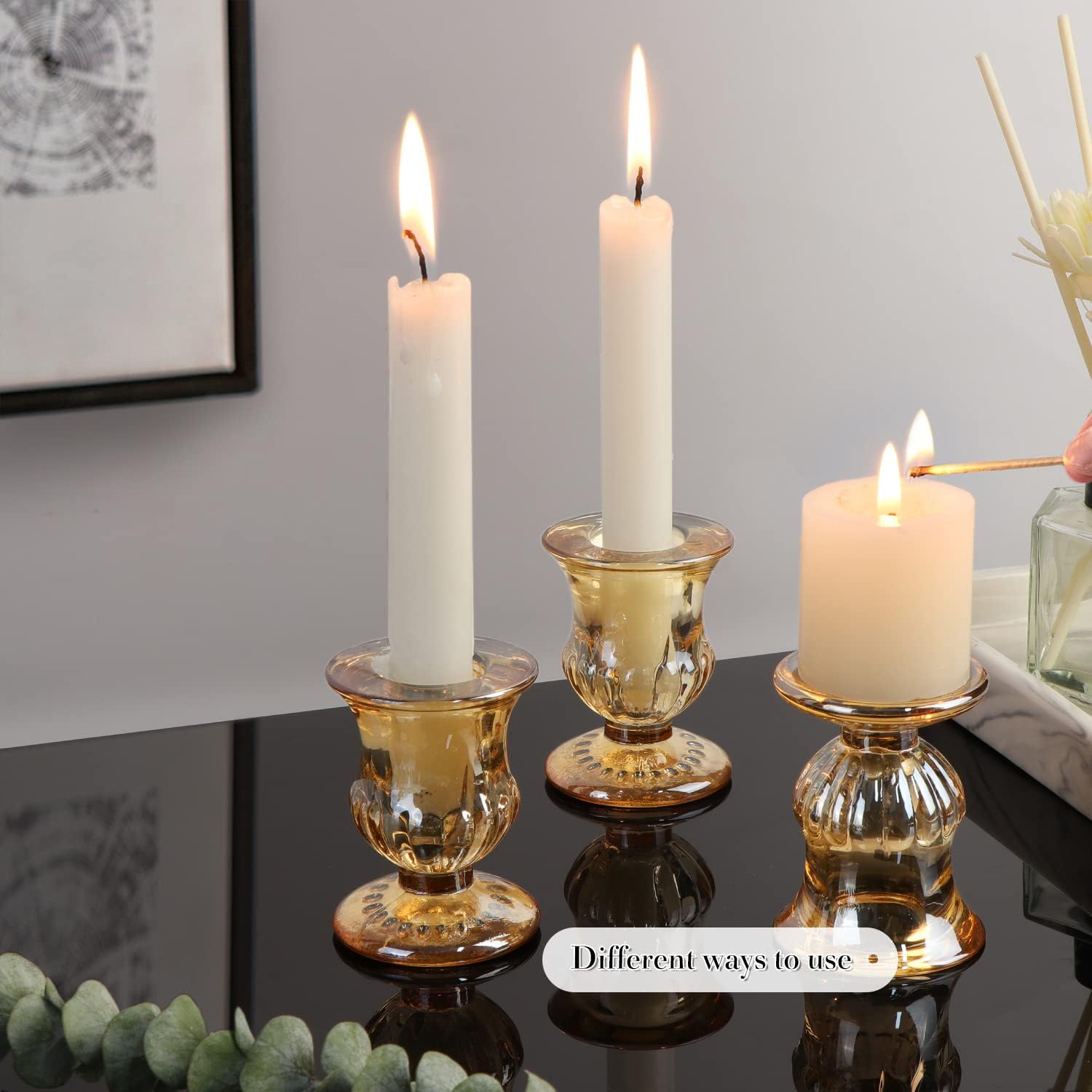 Farmhouse Gold Candle — 2.5" - View 8