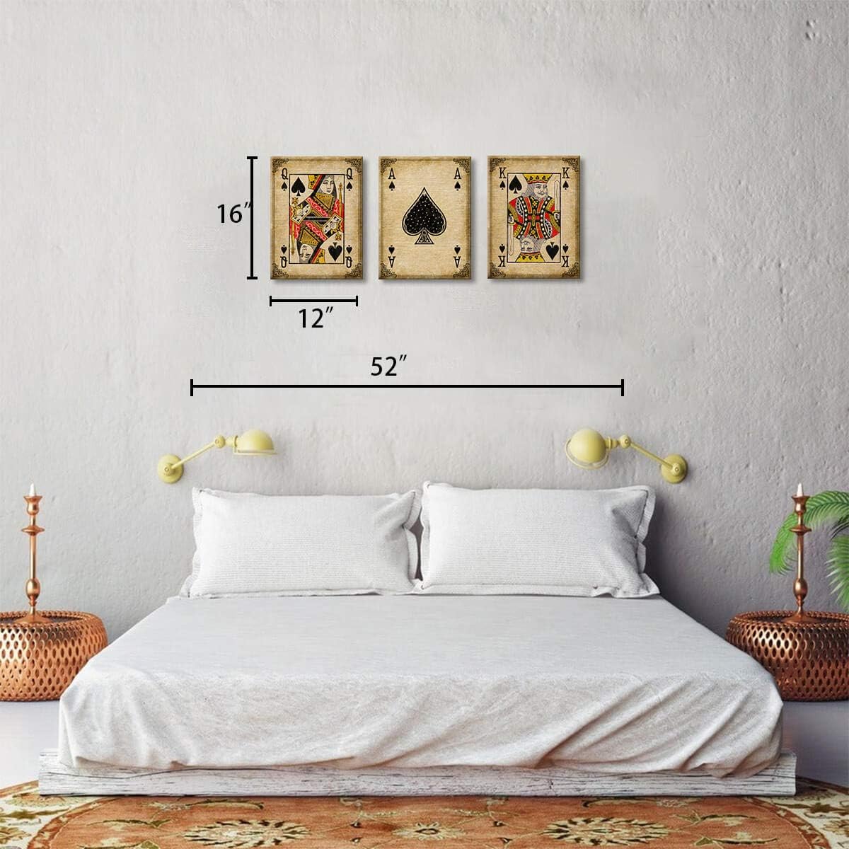Framed Black Canvas Wall Art — 16" - View 2