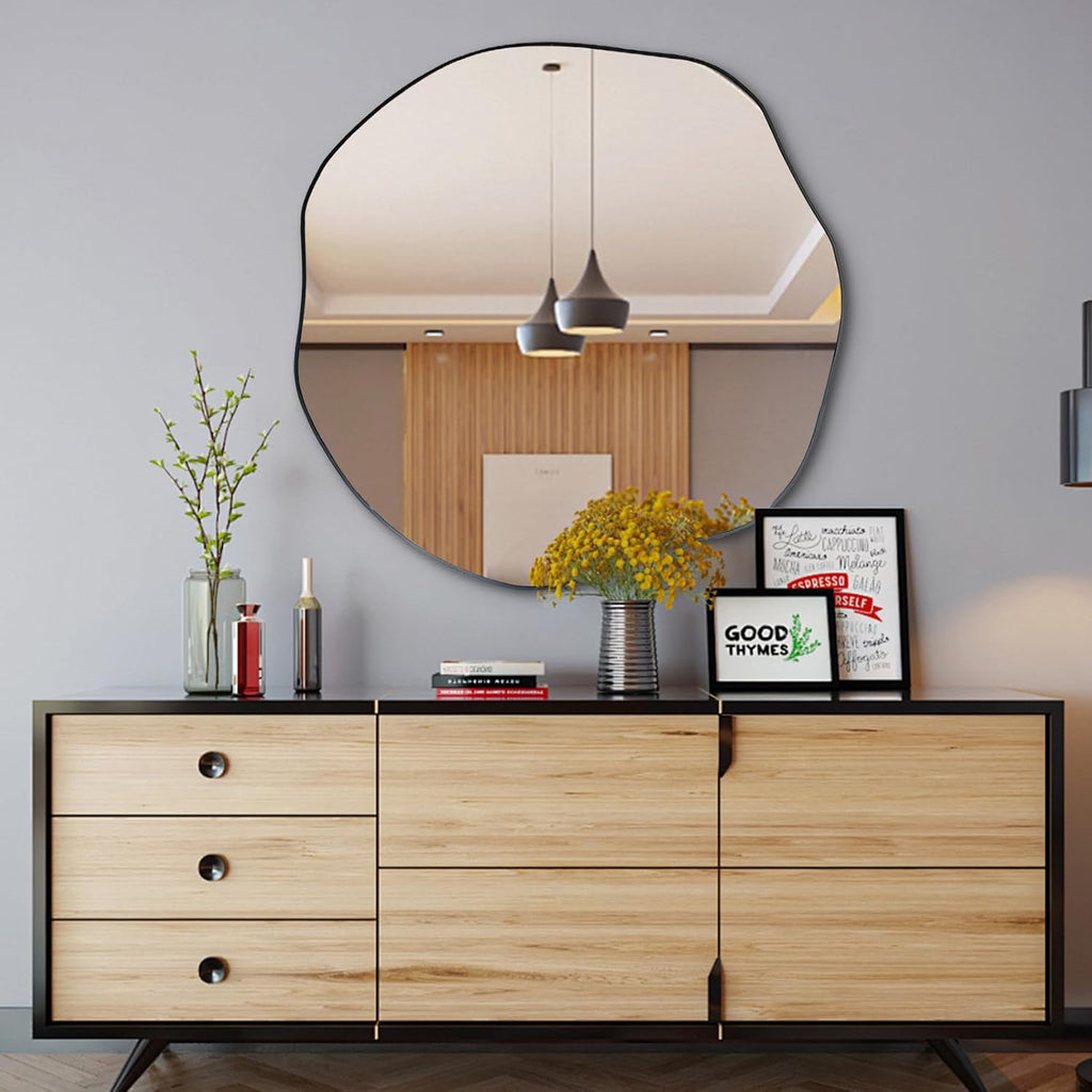 Black Wall Mirror — 35" - View 4
