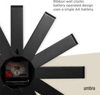 Battery Operated Modern Wall Clock — 12" - View 4